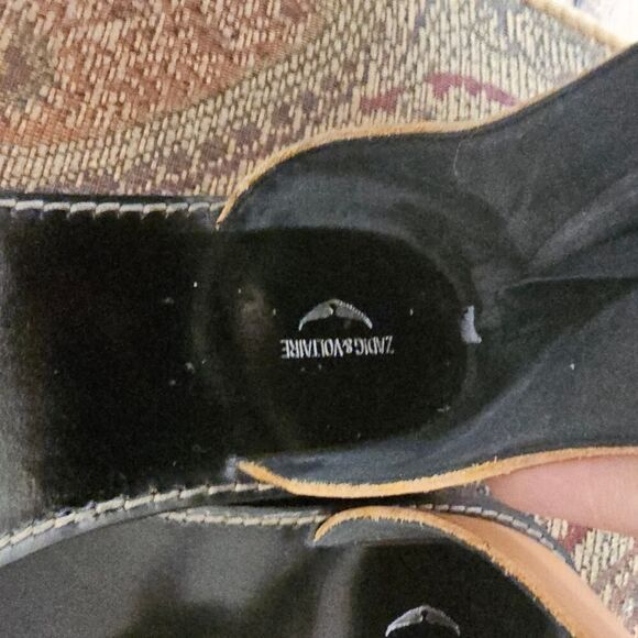 Zadig & Voltaire Studded Brown Leather Sandals Size 39 - Picture 8 of 10